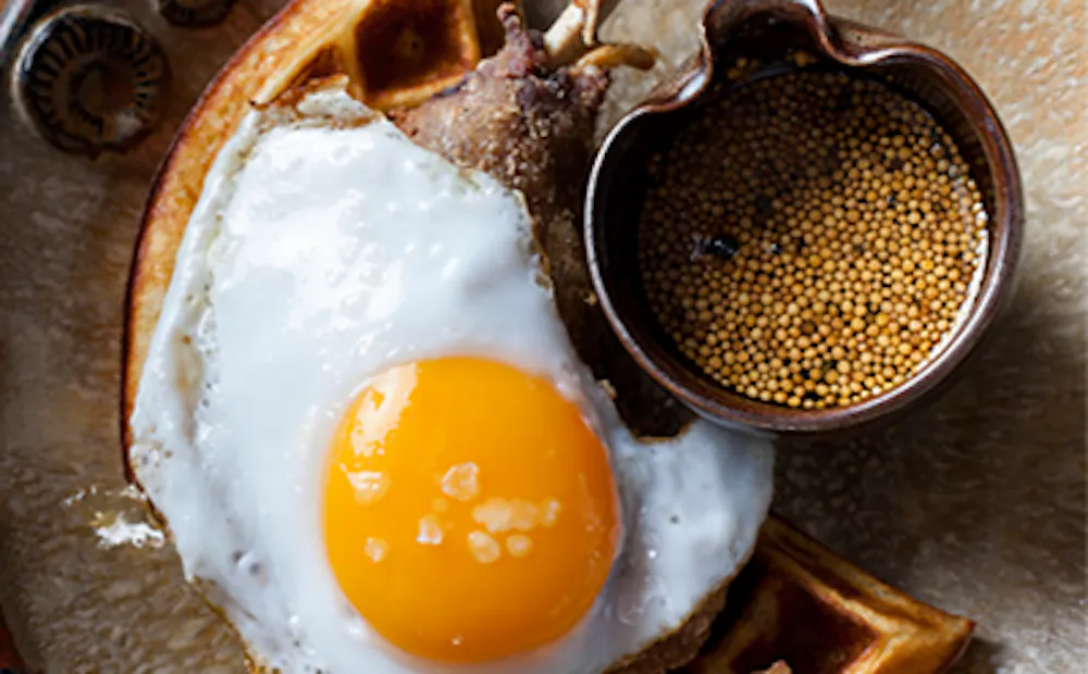 Duck & Waffle from SUGARCANE raw bar grill