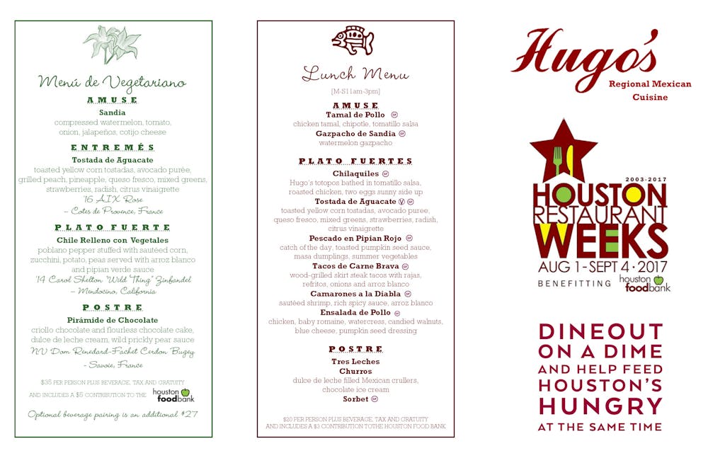 Menus Hugo's