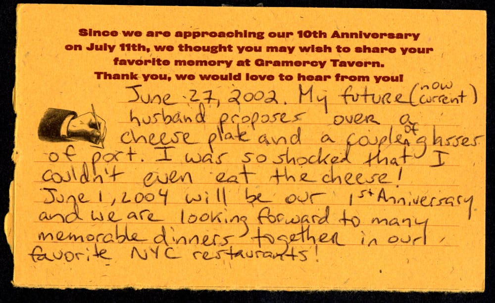 Share Your Memories 25th Anniversary Gramercy Tavern Share Your Memories 25th Anniversary Gramercy Tavern