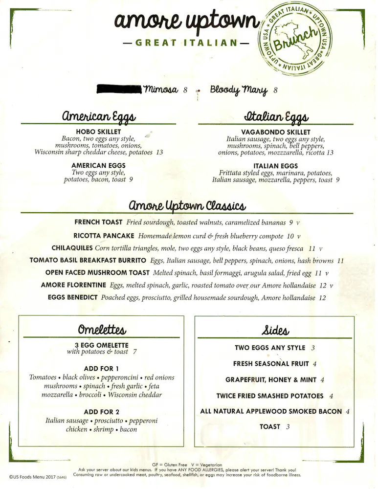 Amore Uptown in Minneapolis, MN