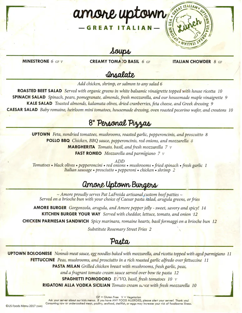 Amore Uptown in Minneapolis, MN