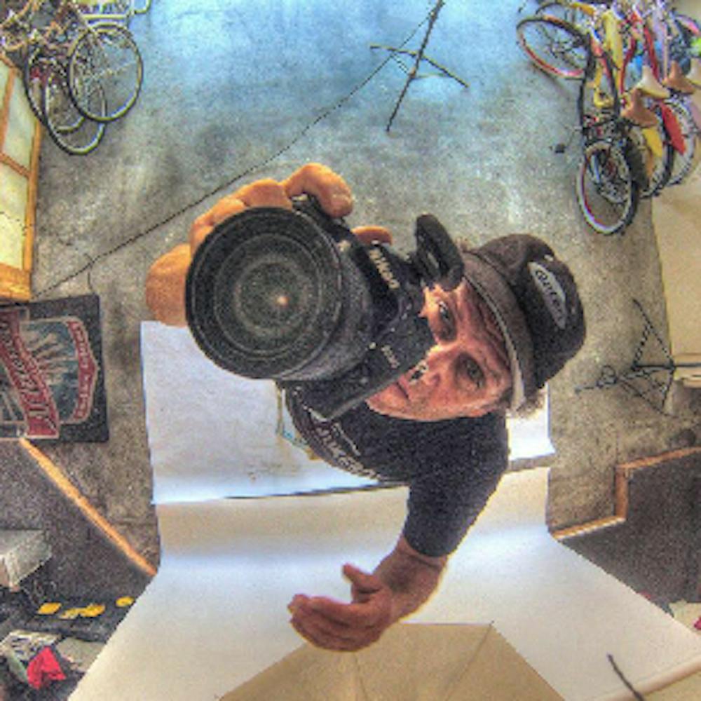 a person looking at the camera