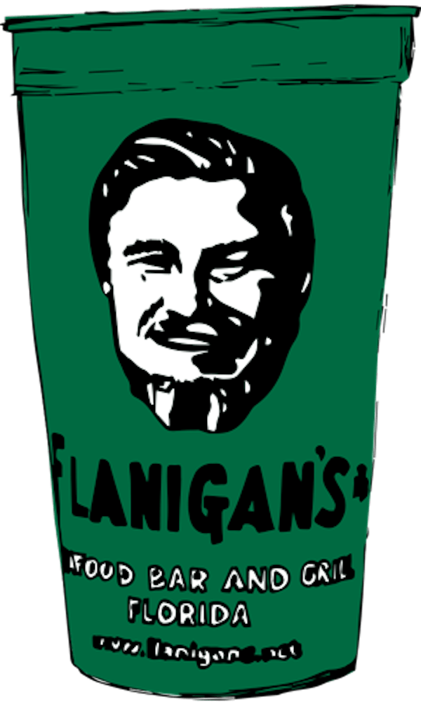 Flanigan's iconic green cup