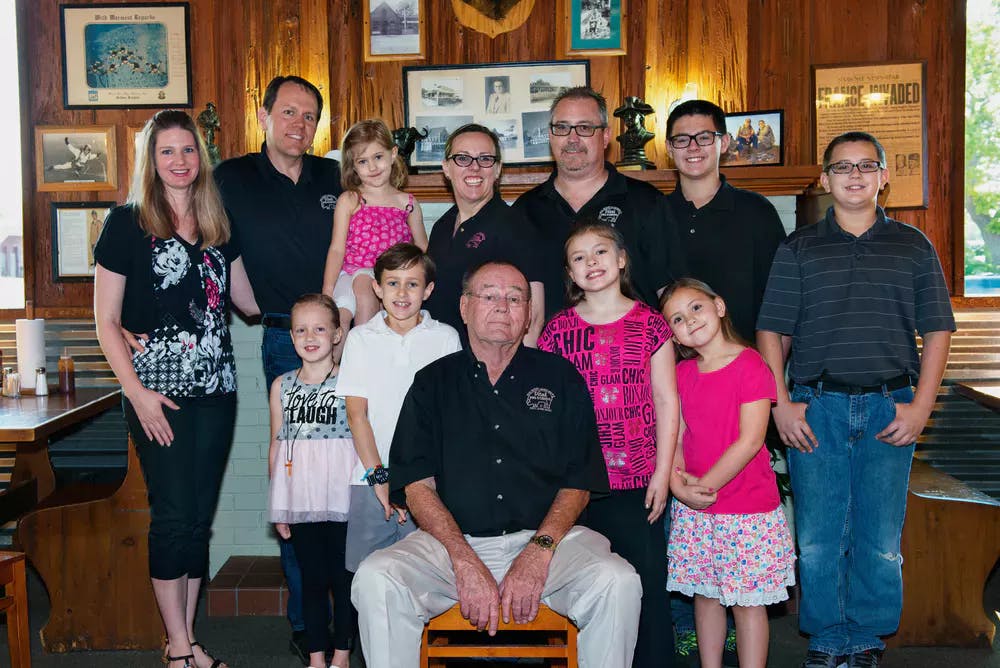 vans pig owner with his family