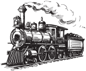 a train logo