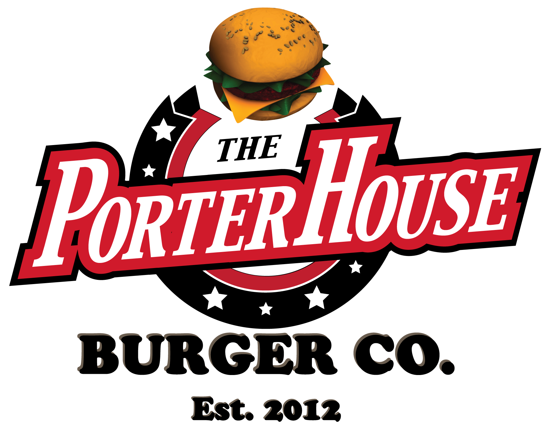 party logo of a burger food truck logos designs for a burger