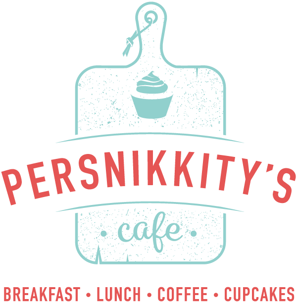 persnikkity's logo is a drawing of a blue cutting board with a cupcake 