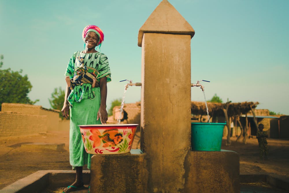 Woman at well