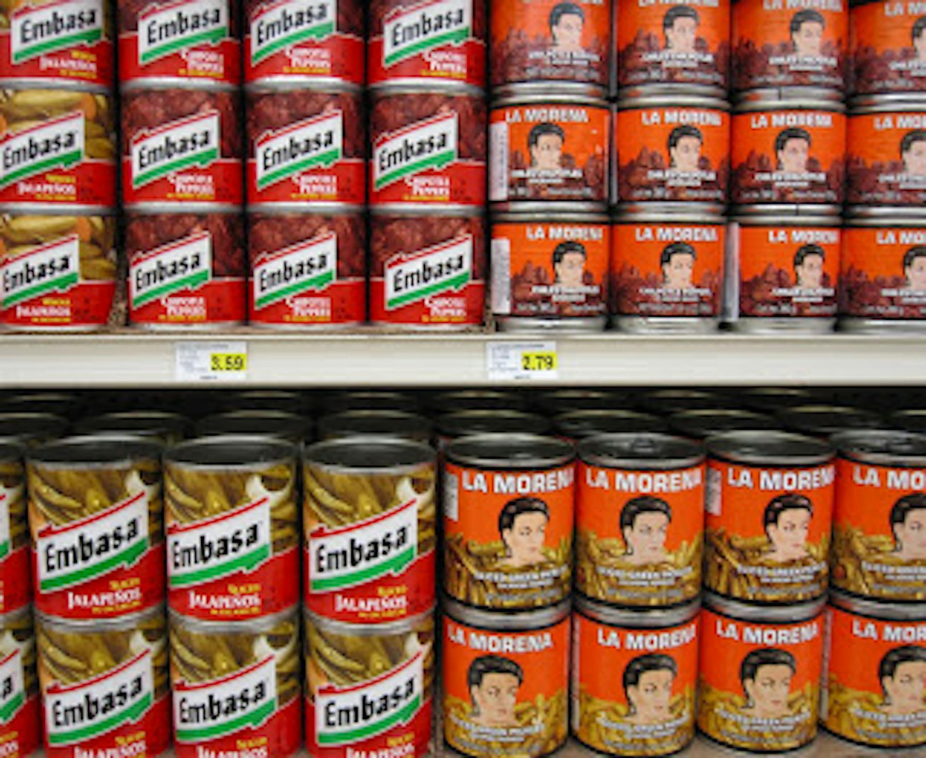 a bunch of cans