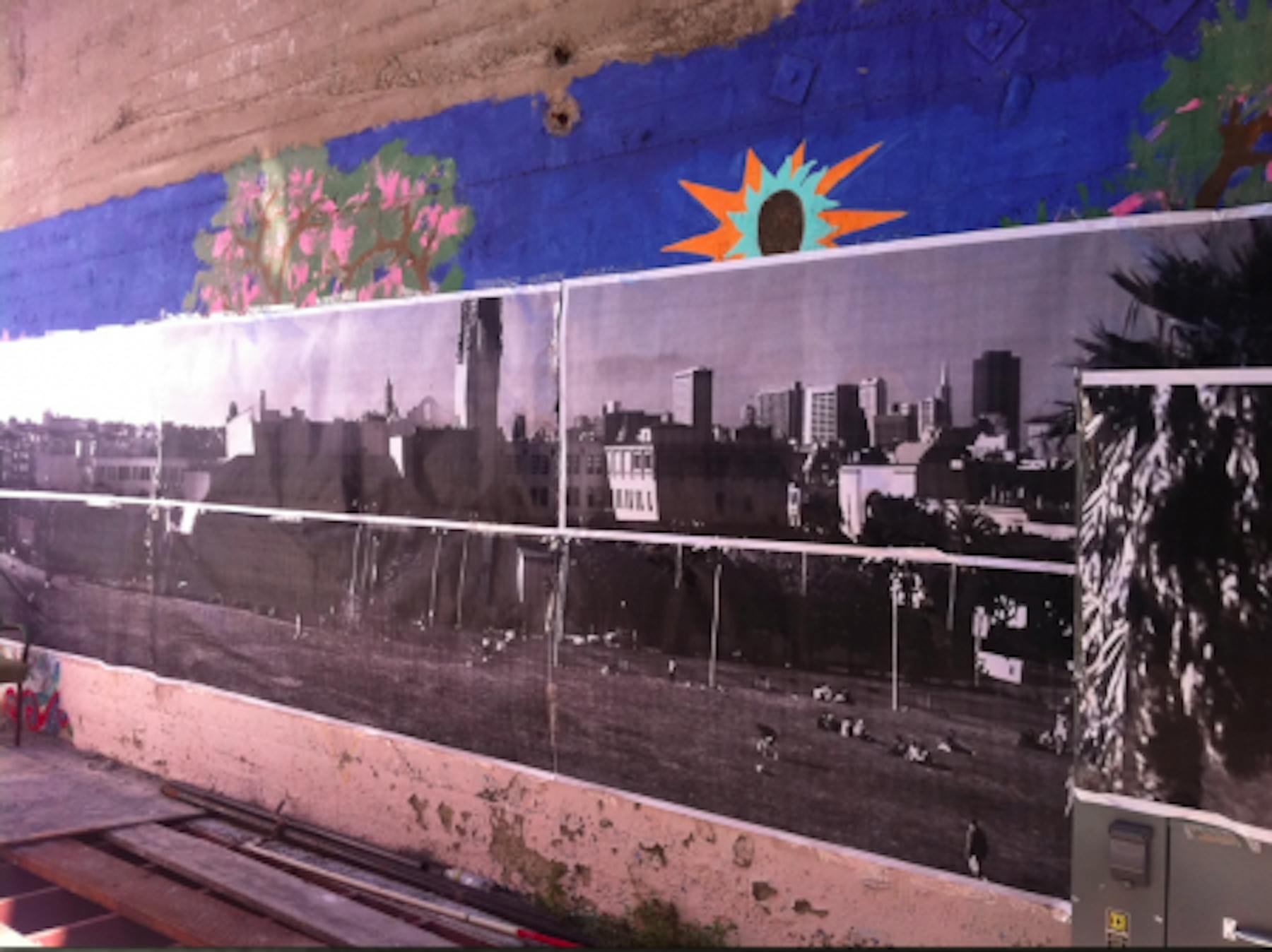 Paul Madonna Xerox copy of dolores park in the wall