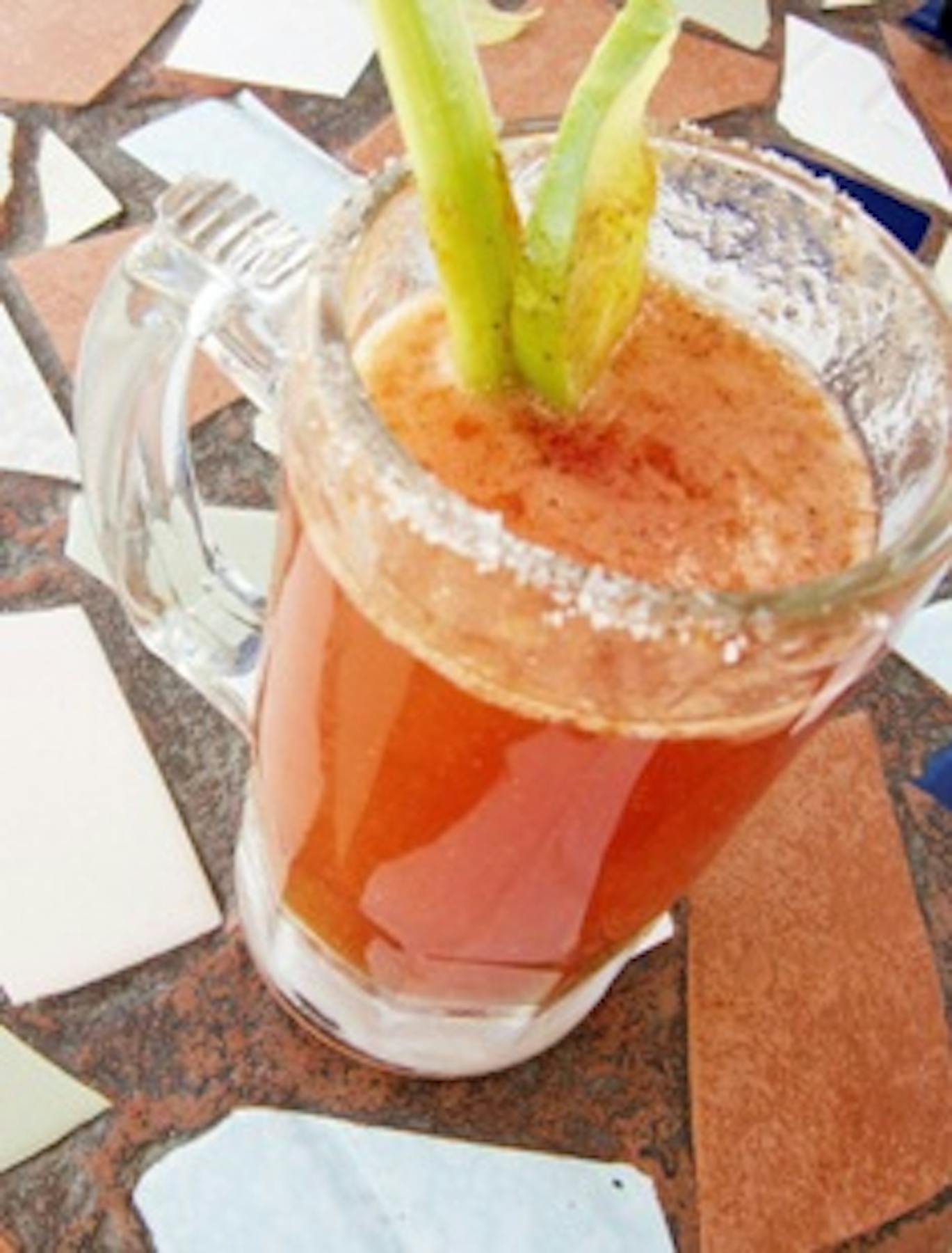 michelada with lemons