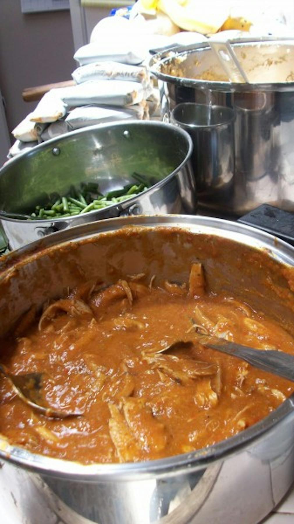 meat and some vegetables in a pot