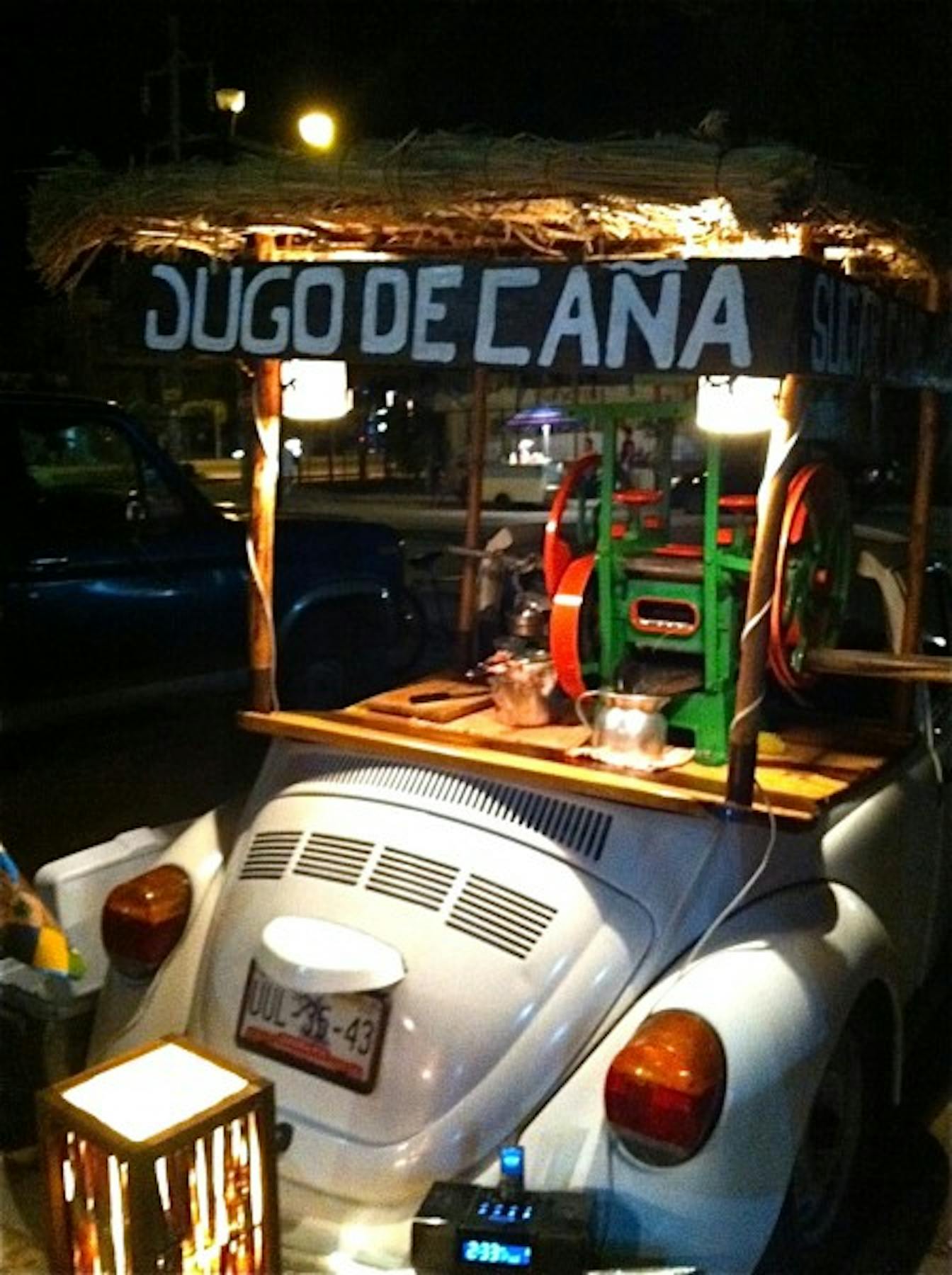 sugar cane juice for sale in the town square